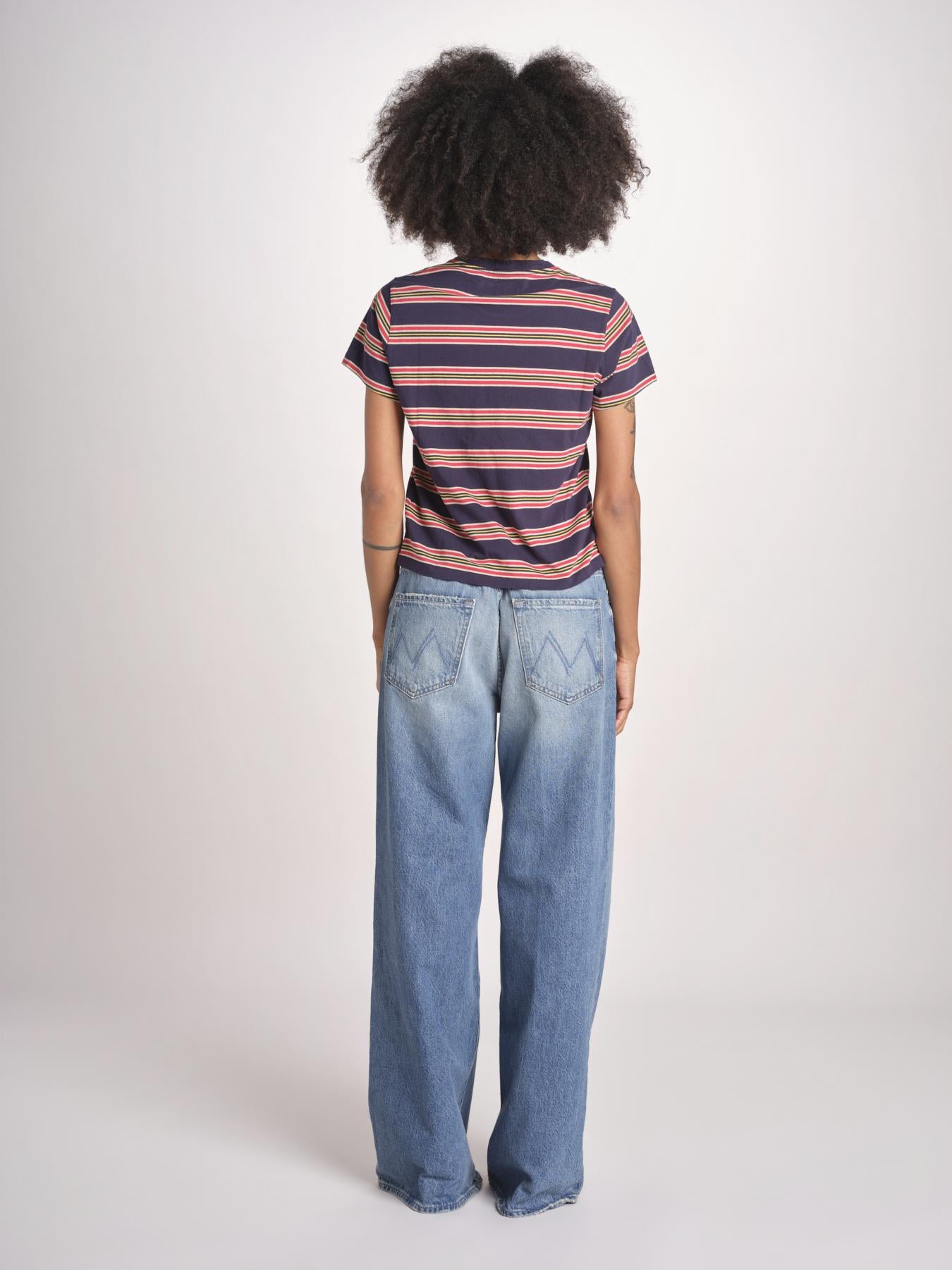 t-shirt a righe manica corta THE LITTLE TEE T1103116 SCOUT STRIPE the GREAT 