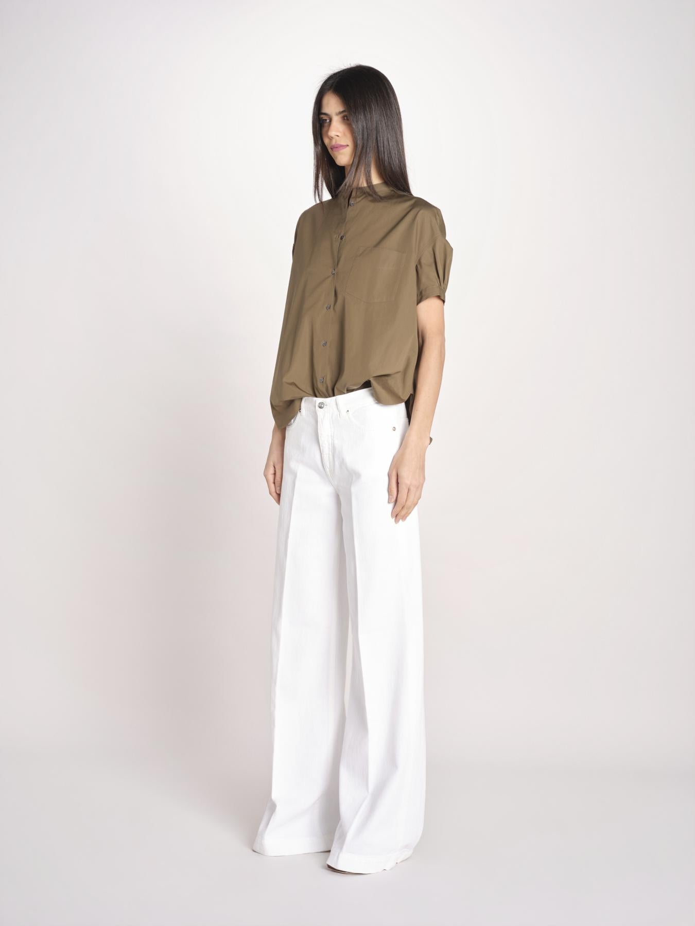 camicia guru a manica corta 5410 85237 MILITARE aspesi 