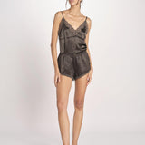 short in seta BROOKE L25103102 DARK GREEN 700 love stories 
