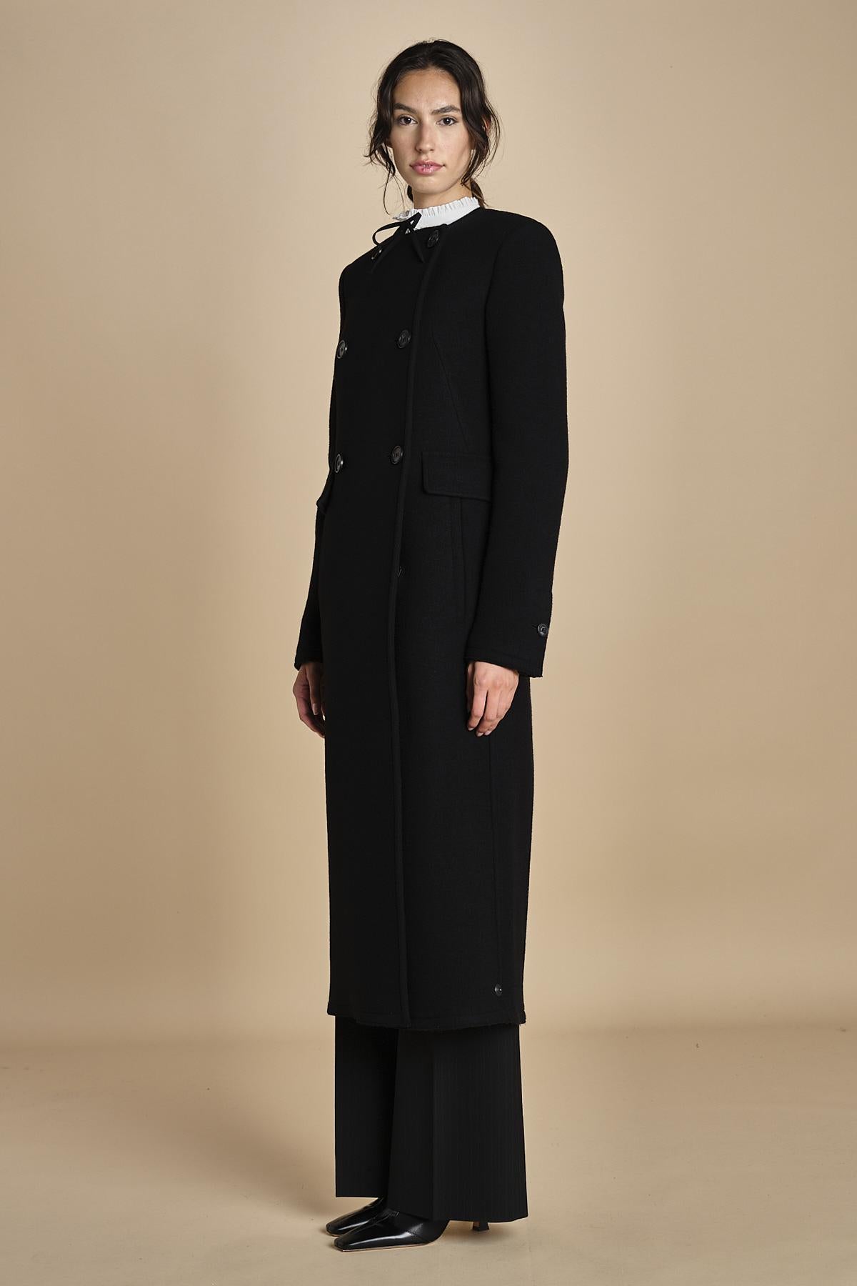 cappotto lungo doppiopetto N0214602 9000 n21 