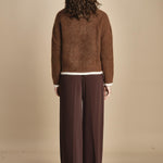 maglia a coste in mohair 15K106WM005 P661 VICUNA ines de la fressange 