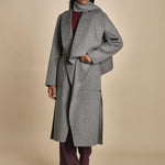cappotto double con sciarpa VALERAN 3HVA36-V01001 GRIS CHINE vanessa bruno 