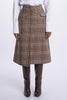 Longuette skirt with wales wrap