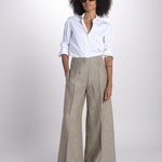 pantalone largo con nervature ORIANA 540 50326 quelledue 