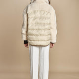 piumino parka in ecopelliccia COLEMAN BEIGE mes demoiselles 
