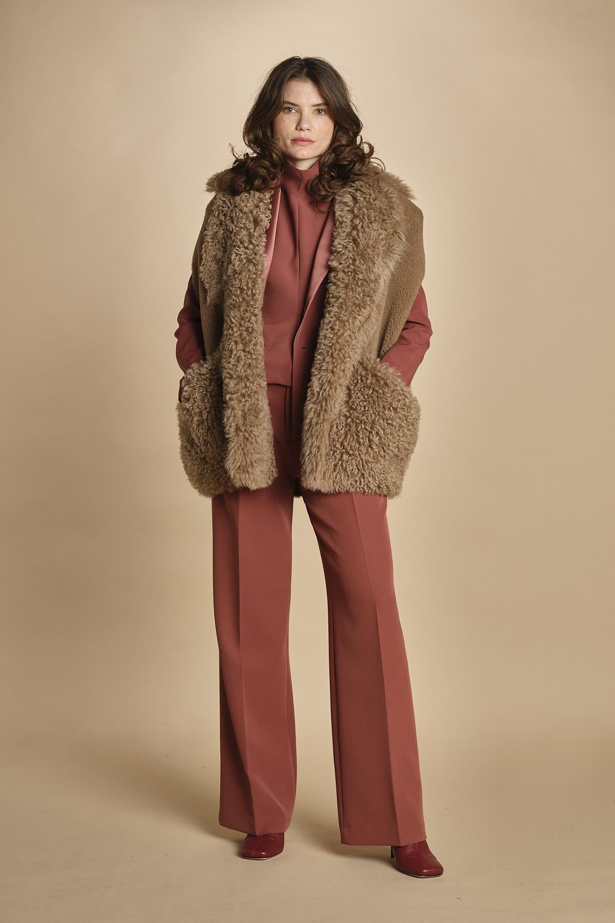 giacca doppipetto in cady 30303-313 COCCIO 57 federica tosi 