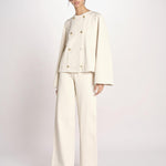 giacca in canvas con bottoni oro SALLY COMFORTBULL NATURAL true avenue 