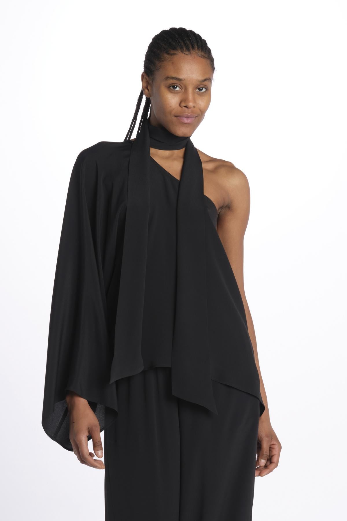 Camicia mono spalla 41106-412 NERO federica tosi 