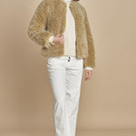 VIVELTE giacca in ecopelliccia BEVQ554 NATURAL hartford 