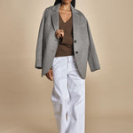 maglia con scollo a v e manica a campana by milaura. D2500894 811 MORO milaura 
