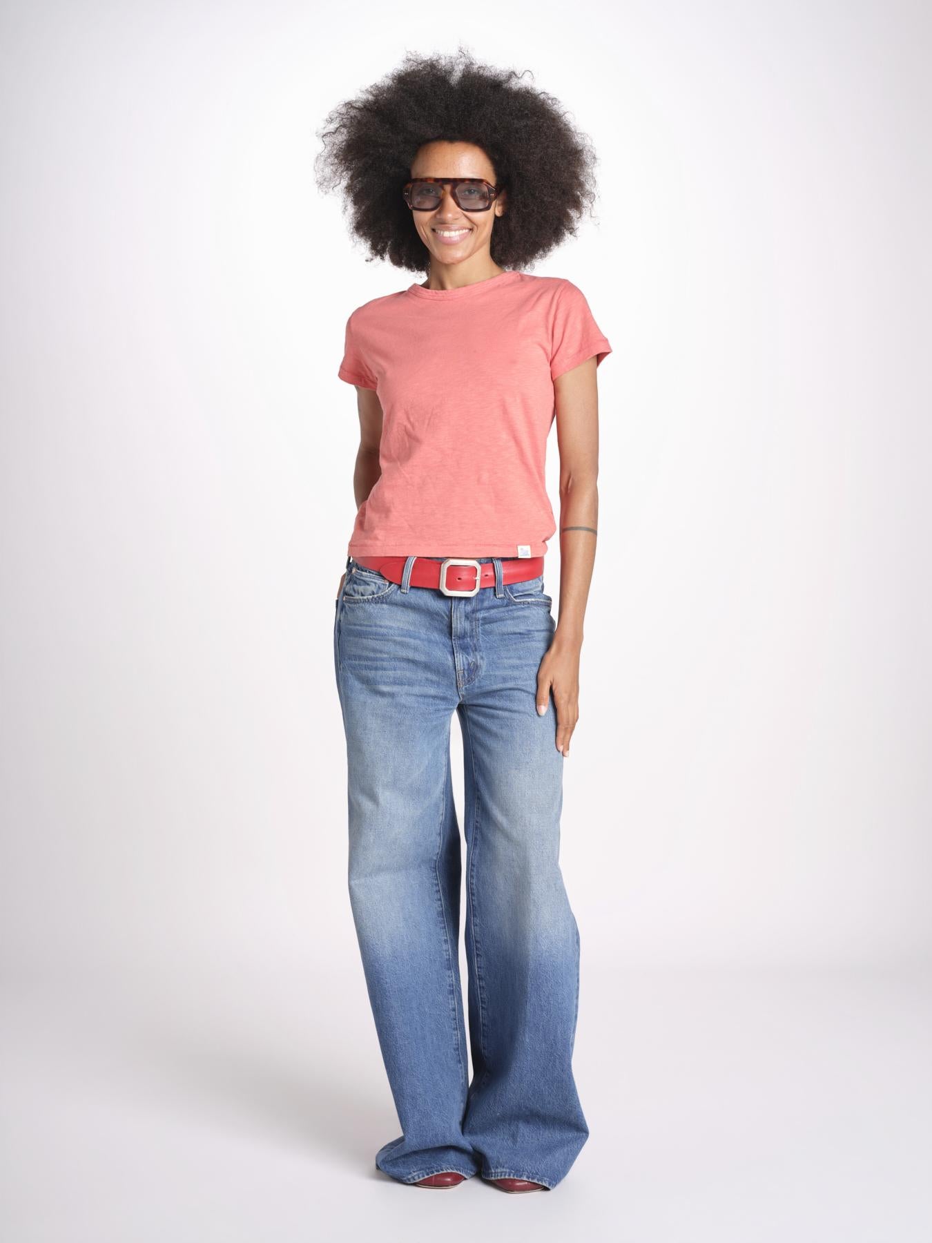 t-shirt girocollo manica corta WSCT20 377 CALIPSO PINK merz b 