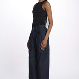 Pantaloni con pences KATHERINE PANT BLUEDENIM jejia 