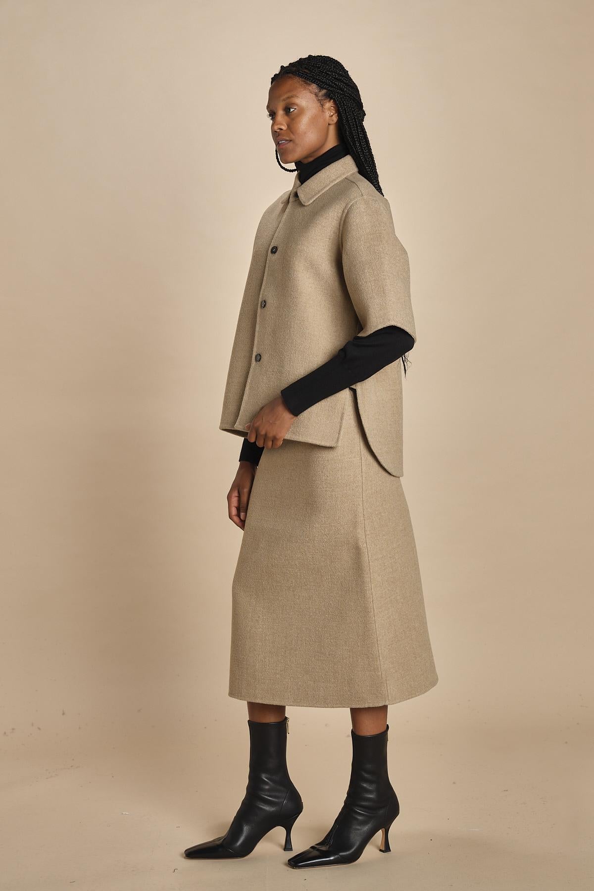 giacca camicia in panno BARDI CARDBOARD sofie d'hoore 