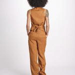 gilet in lino 16V528LI011 P632 CHESTNUT ines de la fressange 