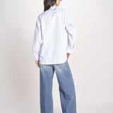 camicia a quadretti 16T524CO252 P115 WHITE ines de la fressange 