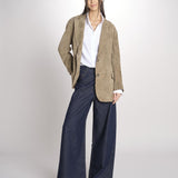 Blazer monopetto dalla linea oversize CEDRO 2615441051600 002 FANGO weekend maxmara 