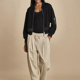 pantalone in felpa con pinces CURVED WIDE LEG 51321UFT CO310 CONCRETE phillip lim 