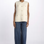 Gilet lungo uncinetto ELISABETH ECRU003 vanessa bruno 