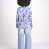camicia stampa fiori VT6247 LILAC zen ethic 