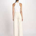 pantalone marinaio con bottoni oro MARINE COMFRTIBULL NATURAL true avenue 