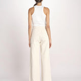 pantalone marinaio con bottoni oro MARINE COMFRTIBULL NATURAL true avenue 