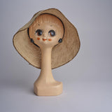 CAPELINE cappello in paglia bicolor DEMI CAPELINE CROCHET 01BG196 MA bagatelle france 