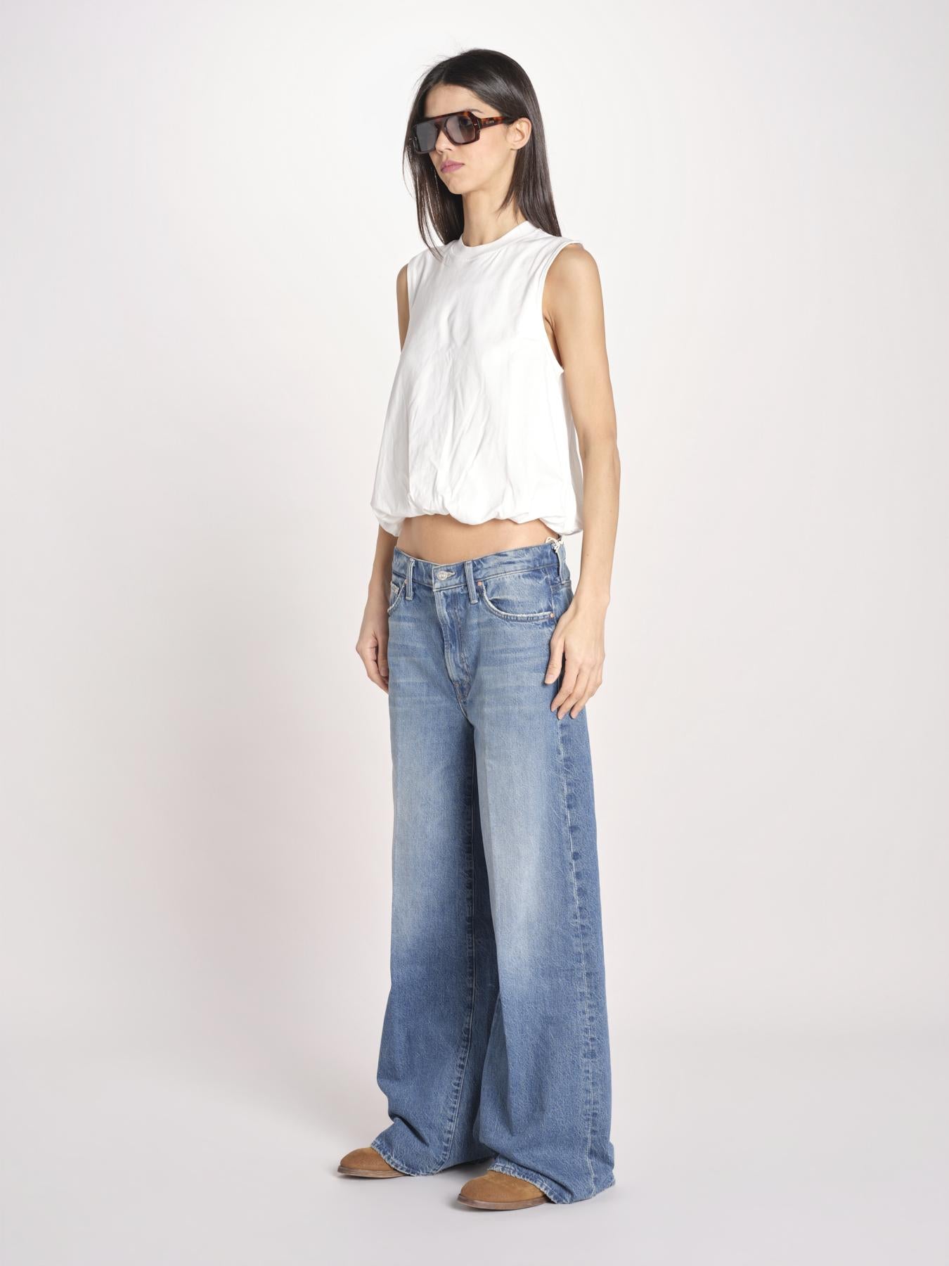 t-shirt s/m con elastico fondo VILLENA 026TS567JE LATTE woc 