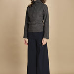 maglia mezza zip MIL14 25024 GRIGIO SCURO milaura 