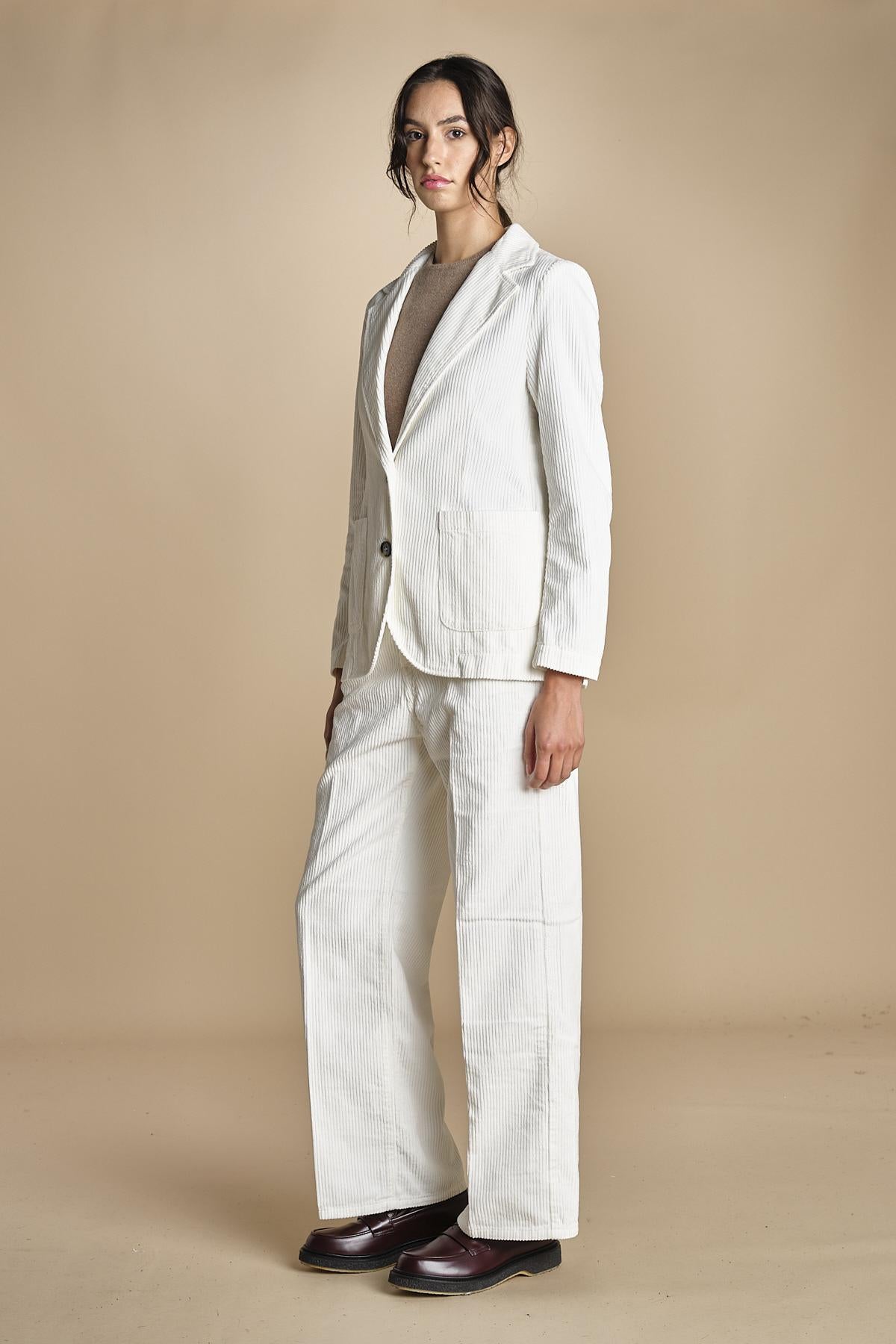 monopetto in velluto rocciatore LIVI IVORY true avenue 