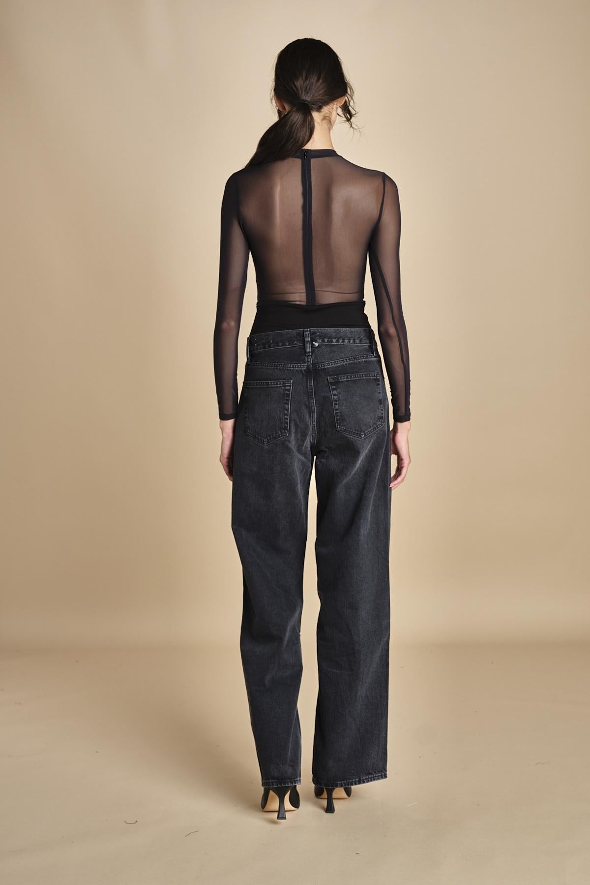 body manica lunga con trasparenze ALL NIGHTER BLACK undress code 