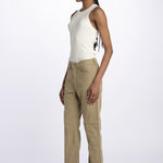 Denim LINDY combo stretto cropped LINDY KHAKI true avenue 