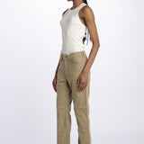 Denim LINDY combo stretto cropped LINDY KHAKI true avenue 