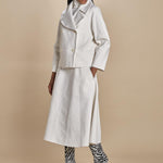 peacot corto di seta SHORT PEA JACKET  A16V02-C NS97 AVORY martin grant 