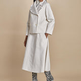 peacot corto di seta SHORT PEA JACKET  A16V02-C NS97 AVORY martin grant 