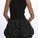 Mini abito BELEN gonna taffetas 008 BLACK sea ny 