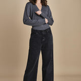 body scollo a v in merinos ANDERSON KNIT BODY GREY herskind 
