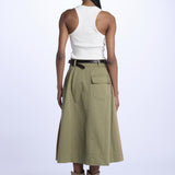 Gonna CAROLINA pieghe bicolore 077 CHINO sea ny 
