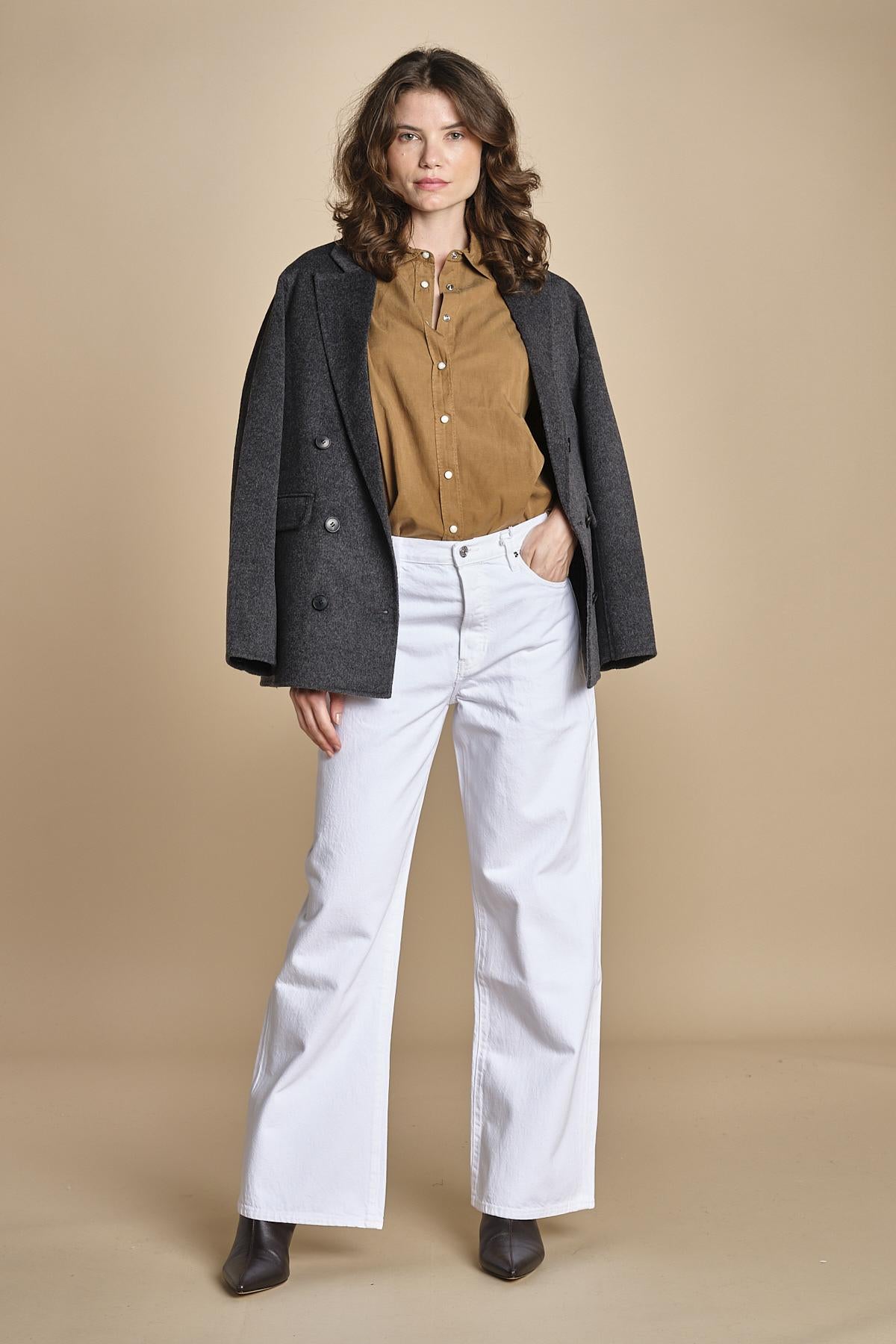 CINEMA camicia con automatici BECH605 MOCHA hartford 