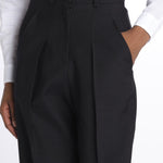 Pantaloni con pences 142706 BLACK lvir 