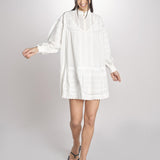 abito con ricami e nervature DIANE  2HVA27-V08718 BLANC vanessa bruno 