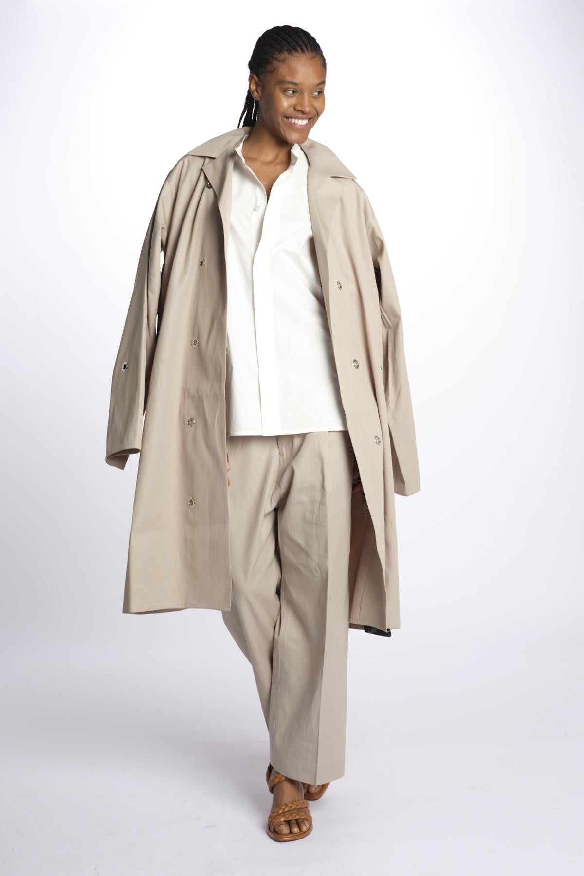 Camicia collo guru con tasca BELGRADE OFFWHITE sofie d'hoore 