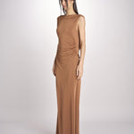 abito lungo in jersey con scollo dietro 3328 CHOKO access 