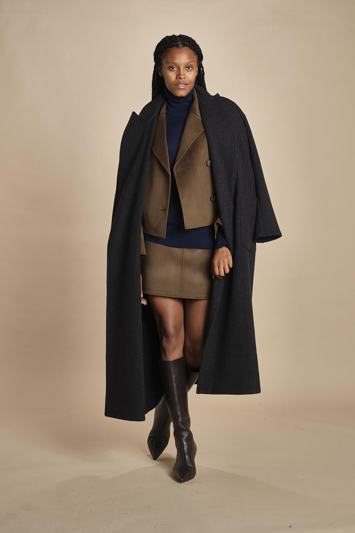 peacoat corto BERAM 1HVA25-V03738 MILITARE vanessa bruno 