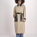 trench con tasche in pelle JF009690 DARK POWDER 1254 joseph 