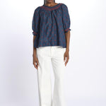 Camicia LINDI stampata punto smole 6499269 INDIGO m.a.b.e. 