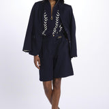 gilet con zip e ricami 179653 U410 scotch&soda 