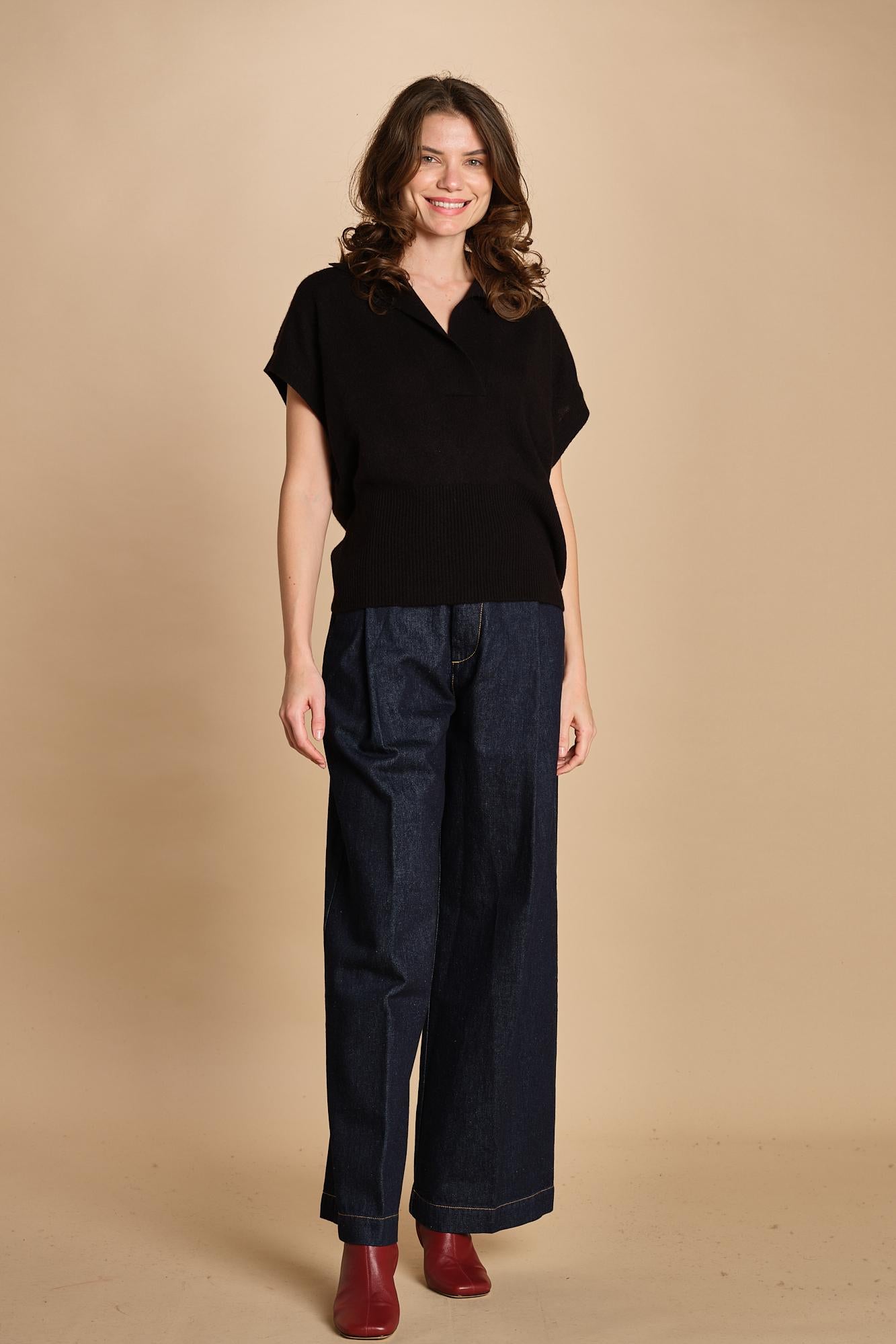 Polo gilet D2400890 NERO milaura 