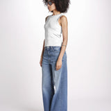 Top a costine GAIA 6EVB05-V13745 ECRU vanessa bruno 