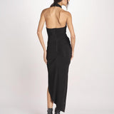 abito lungo con nodo DREAMLIKE NERO undress code 
