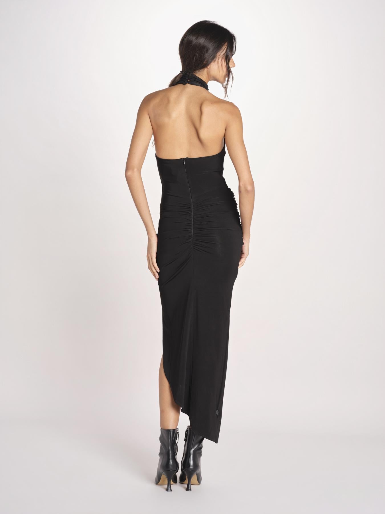 abito lungo con nodo DREAMLIKE NERO undress code 